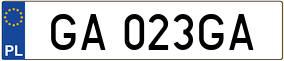 Truck License Plate